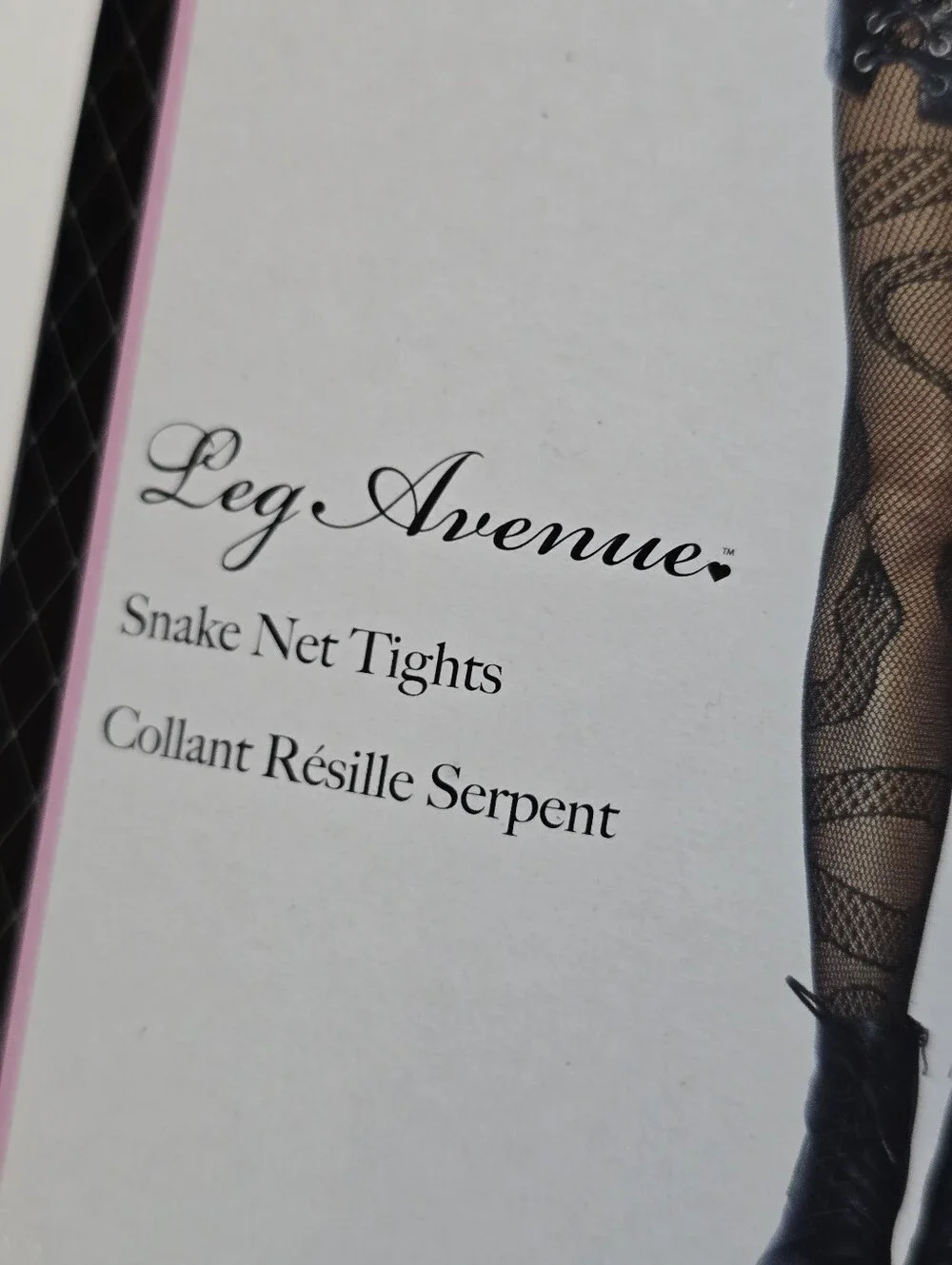 NWT Leg Avenue Black Snake Net Tights